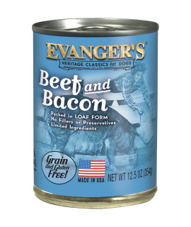 Evanger's Heritage Classics Beef & Bacon for Dogs - 12, 12.5 oz Cans