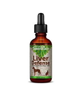 Animal Essentials Liver Defense Liver Support for Dogs & Cats, 2 fl oz - Made in USA, Dandelion & Milk Thistle