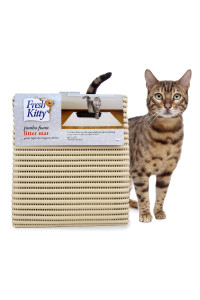 Fresh Kitty Durable XL Jumbo Foam Litter Mat - BPA and Phthalate Free, Water Resistant, Traps Litter from Box, Scatter Control, Easy Clean Mats 40x25 (9027)