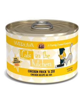 Weruva Cats in The Kitchen, Chicken Frick 'A Zee with Chicken Au Jus Cat Food, 6oz Can (Pack of 24)