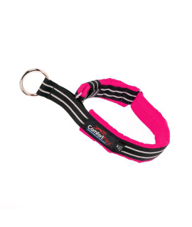 ComfortFlex Martingale Collar for Dogs - American Made Slip Collar, Reflective, Adjustable, No Pull Training Collar for Medium Dogs - Soft, Wide, Fully Padded, Escape Proof - Medium, Hot Pink