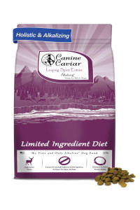 Canine Caviar Leaping Spirit Dog Food - Limited Ingredient Alkaline Holistic Dog Food - All Life Stages - Gluten Free, Ultra-Premium Dog Food - Healthy Skin & Coat - Venison & Pearl Millet - 4.4 lbs
