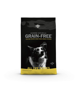 Diamond Naturals Grain Free Formulation Real Meat Protein Dry Dog Food with Premium Cage-Free Chicken and Sweet Potato for All Life Stages 14lb (418144)