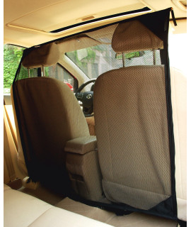 NAC&ZAC SUV Pet Barrier - High See Through Net Vehicle Pet Barrier to Keep Dogs and Pet Hair Out of Front Seat (Small)
