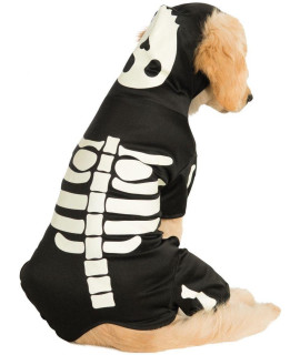 Rubie's Glow in The Dark Skeleton Hoodie Pet Costume, X-Large