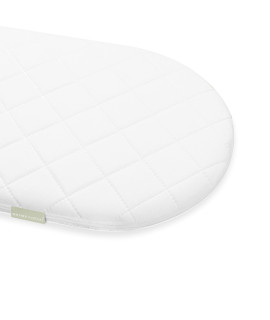 Babies Firsts 66x28x4cm Quilted Foam Moses Basket or Pram Mattress Rounded Both Ends