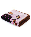 Snuggle Puppy Blanket for Pets - Extra Soft and Long Lasting - Pink Pattern