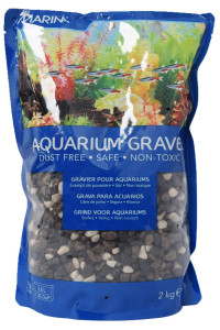 Marina Decorative Aquarium gravel Mix, 2 Kg, greyBlack