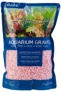 Marina Decorative Aquarium gravel, 2 Kg, Pink