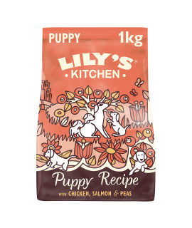 baycheers Lilys Kitchen Puppy Recipe chicken & Salmon Natural grain Free complete Dry Dog Food 1 kg