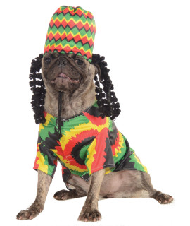 Rubie's Pet Costume, Small, Rasta Dog , Green