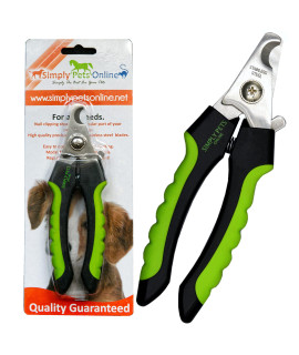 Dog Nail Clippers with Safety Guard - Superior Sharpness - Veterinarian Designed - for Medium and Large Dogs - Professional Stainless Steel Dog Nail Trimmers
