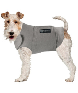 American Kennel Club Anti Anxiety and Stress Relief Calming Coat for Dogs, Extra Small, Grey