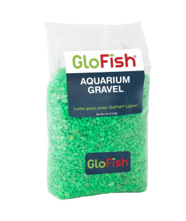 GloFish Aquarium Gravel, Green Fluorescent, 5-Pound