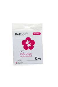Petface Jasmine Scented Dog Poop Bags (Pack of 50 Bags)