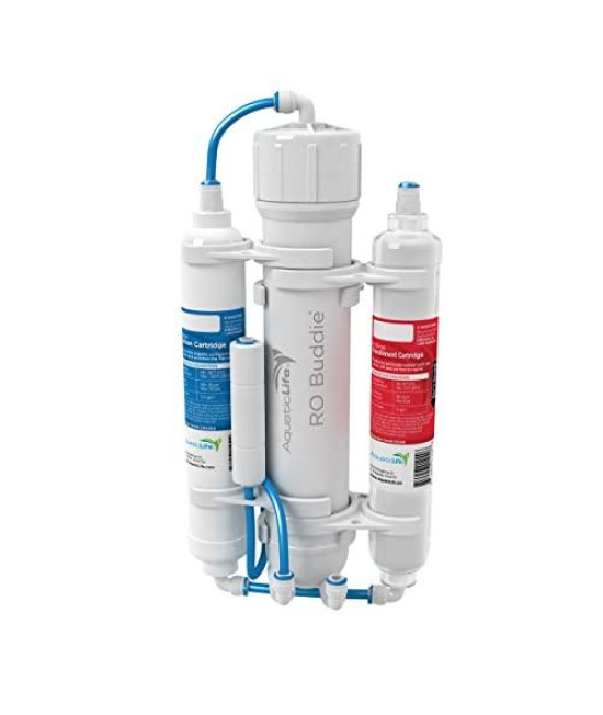 AQUATICLIFE RO Buddie 3-Stage Reverse Osmosis Water Filtration System, RO Unit 100 GPD