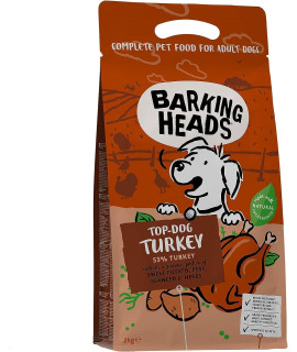 Barking Heads Turkey Delight grain-Free Adult Dog Food 2kg