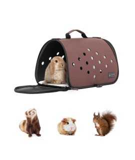 Petsfit 16 X 9 X 9 Inches Rabbit Carrier, Portable Bunny Carrier with Ventilation Holes, Guinea Pig Carrier for Small Animals, Chinchilla, Hedgehog, Squirrel