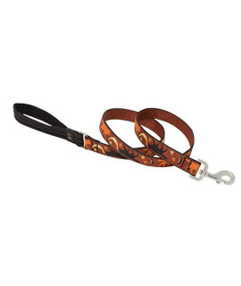 LupinePet Originals 1 Wide Shadow Hunter 6-Foot Padded Handle Leash for Medium and Larger Dogs