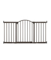 Summer Infant Metal Expansion Extra Wide Safety Pet and Baby Gate, 44-71 Wide, 36? Tall, Hardware Mounted for Dog and Child Safety, Fits Large Opening or Doorway, Auto Close Walk Thru Door - Bronze