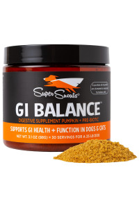 Super Snouts gI Balance Digestive Supplement for Dogs & cats, 31 oz Pumpkin Powder for Dogs & Prebiotic gut Health, Immune Support
