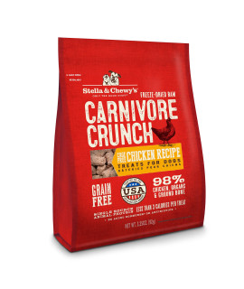 Stella & Chewy's Freeze-Dried Raw Carnivore Crunch Cage-Free Chicken Recipe Dog Treats - 3.25 oz. Bag