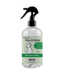 WAHL USA Scent Free Pet Odor Neutralizer Spray for Dogs Skin and Coat Perfect for Between Baths - 8 oz - Model 820012