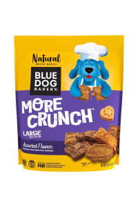 Blue Dog Bakery Natural Dog Treats, More Crunch Large, Assorted Flavors, 11.2 oz, 2lb Bag