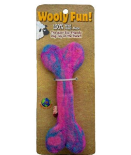 One Pet Planet Wool Dog Toy, 45-Inch, Magenta