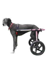 Walkin' Wheels Large Dog Wheelchair, Lightweight Dog Wheelchair for Back Legs, 70-180 lbs, for 26-30 inches Leg Height - Pink