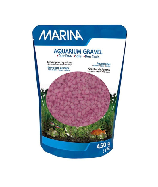 Marina Decorative gravel, Pink, 1 lb