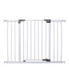 Dreambaby Liberty Extra-Wide Baby Safety Gate- with Smart Stay Open Feature - Fits Openings 39-42.5 inches Wide - White - Model L867