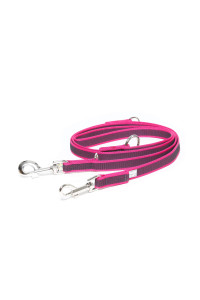 color & gray Adjustable Super-grip Leash, 079 in x 72 ft, Pink-gray