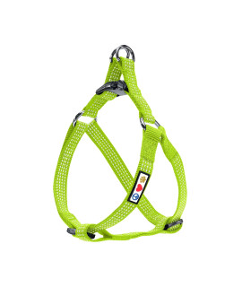 Pawtitas Reflective Step in Dog Harness or Reflective Vest Harness, Comfort Control, Training Walking of Your Puppy/Dog Medium Dog Harness M Green Dog Harness