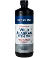 Life Line Pet Nutrition Wild Alaskan Fish Oil Omega-3 Supplement for Skin & Coat - Supports Brain, Eye & Heart Health in Dogs & Cats, 32oz
