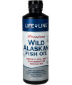 Life Line Pet Nutrition Wild Alaskan Fish Oil Omega-3 Supplement for Skin & Coat - Supports Brain, Eye & Heart Health in Dogs & Cats, 16.5oz