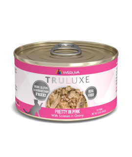 Weruva Truluxe Cat Food, Pretty In Pink With Wild-Caught Salmon In Gravy, 3Oz Can (Pack Of 24)