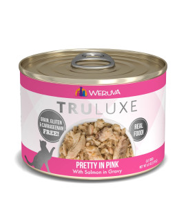 Weruva Truluxe Cat Food, Pretty In Pink With Wild-Caught Salmon In Gravy, 6Oz Can (Pack Of 24), Model:4339