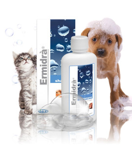 IcF ErmidrA Shampoo Waterless Dry Shampoo Moisturising Wash for Dogs & cats Itchy Dry Smelly or Allergy Prone Sensitive Skin 250 ml