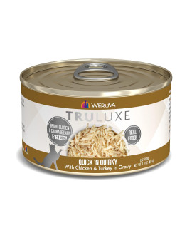 Weruva TruLuxe Cat Food, Quick 'N Quirky with Chicken & Turkey in Gravy, 3oz Can (Pack of 24)