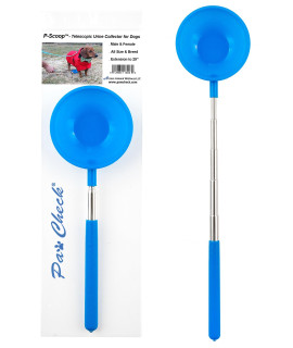 PawCheck P-Scoop Dog Urine Collector - Reusable and Telescopic Dog Urine Catcher extends to 29