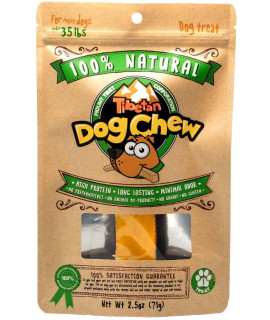 Tibetan Dog Chew Yak Cheese Sticks - Natural Handmade Treats for Medium Dogs, Long-Lasting, Easy to Digest with No Additives, Rawhide, Grains, or Gluten, Perfect for Aggressive Chewers, 1 Chew