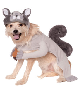 Rubie's unisex adult Squirrel Pet Costume Party Supplies, Multicolor, S Neck 12 Girth 17 Back 11 US