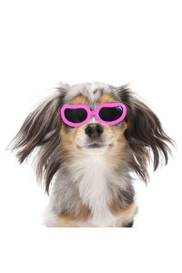 Enjoying Dog Sunglasses Small Breed Anti-Ultraviolet Dogs Goggles Eye Wear Windproof Anti-Fog Pet Glasses for Doggy About Over 5 lbs, Pink