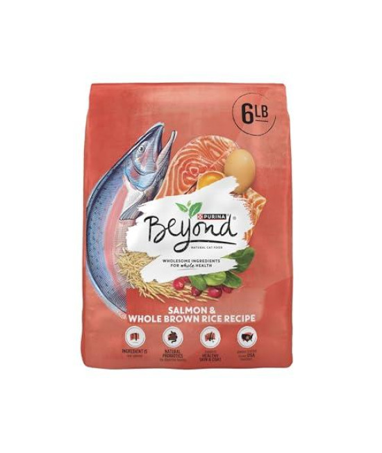 Purina Beyond Natural Limited Ingredient Dry Cat Food, Simply Salmon & Whole Brown Rice Recipe - 6 lb. Bag