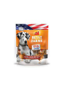 Betsy Farms Natural Chicken Jerky Recipe Dog Treats - Chicken Jerky Dog Treats, 12 Oz