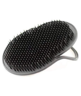 G.B.S Pocket Palm Brush Portable Comb Massager for Pet Hairs, Black, Pack of 2
