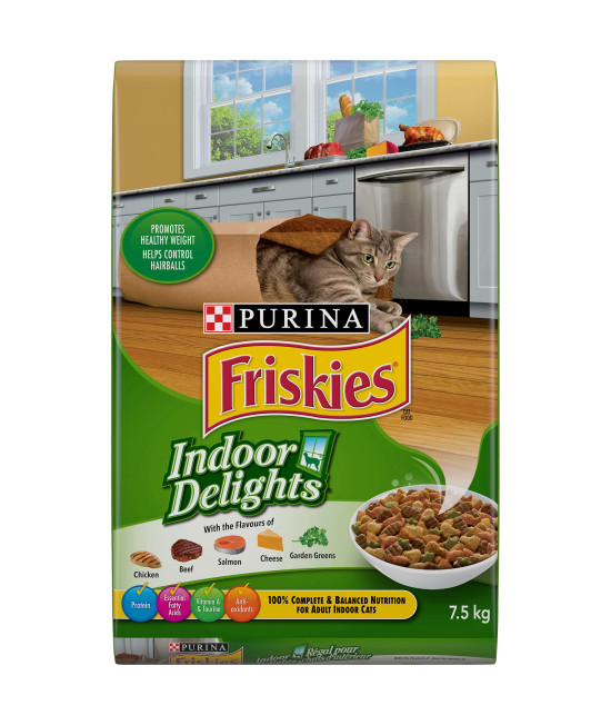 ? Friskies Indoor Delights Dry Cat Food 7.5 kg Bag