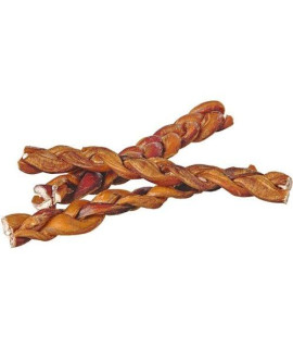 Pawstruck All-Natural 9 Braided Bully Sticks for Dogs - Tough Long Lasting, Rawhide Free, Low Odor Dental Chew Treat for Aggressive Chewers - Healthy Grain Free Single Ingredient - 10 Count