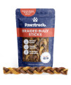 Pawstruck All-Natural 12 Braided Bully Sticks for Dogs - Tough Long Lasting, Rawhide Free, Low Odor Dental Chew Treat for Aggressive Chewers - Healthy Grain Free Single Ingredient - 10 Count